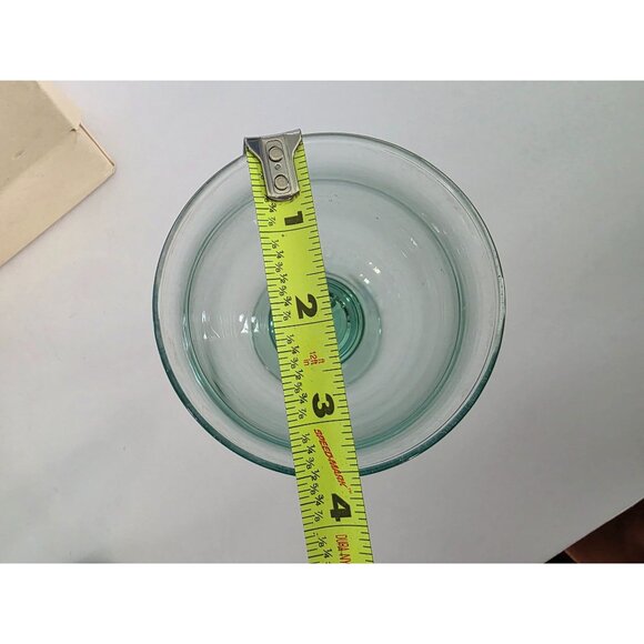 Set Of 4 Vintage Green Libby Clarion Glass Goblets - Picture 9 of 9